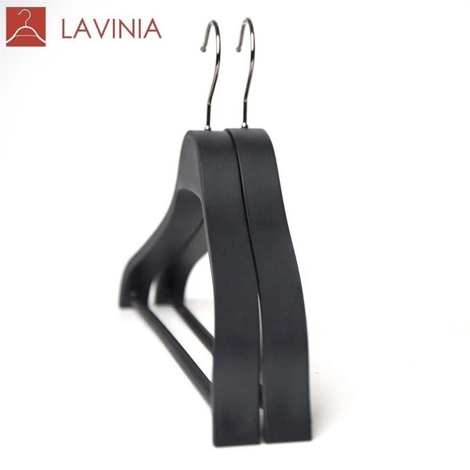 plastic black hangers plastic hangers with hooks(001)